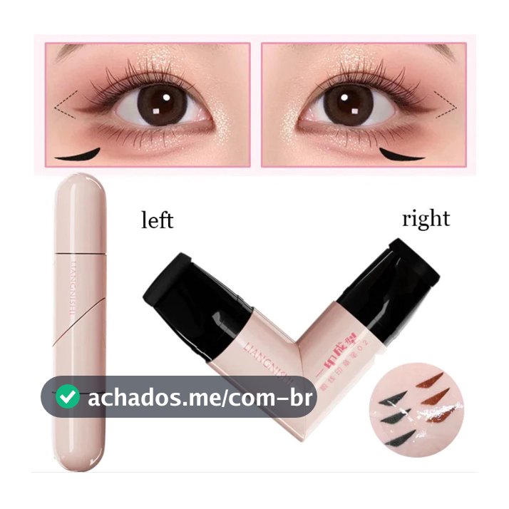 Girar Delineador Carimbo Integrado Preto Marrom Dupla Ponta DIY Asa Estêncil À Prova Dwaterproof Água De Manchas Caneta