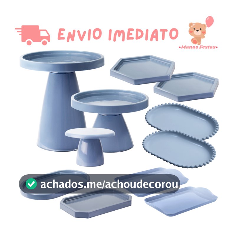 Kit Minimalista 20x20cm e 20x11cm 1 MiniSlim 2 Sextavadinhas 2 Bandeja Oval Perola 1 Mini Lapidada 1 Oval e 2 20x13cm