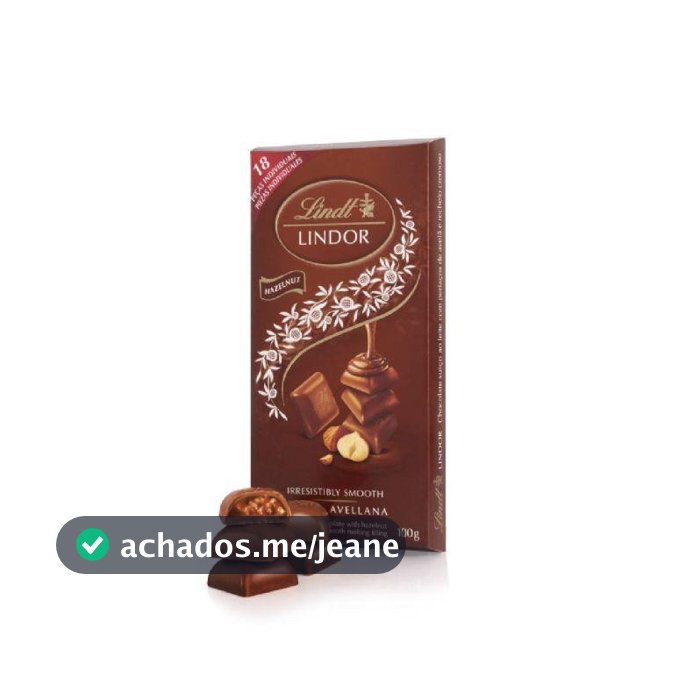 Barra De Chocolate Lindt Lindor Singles Avela 100g