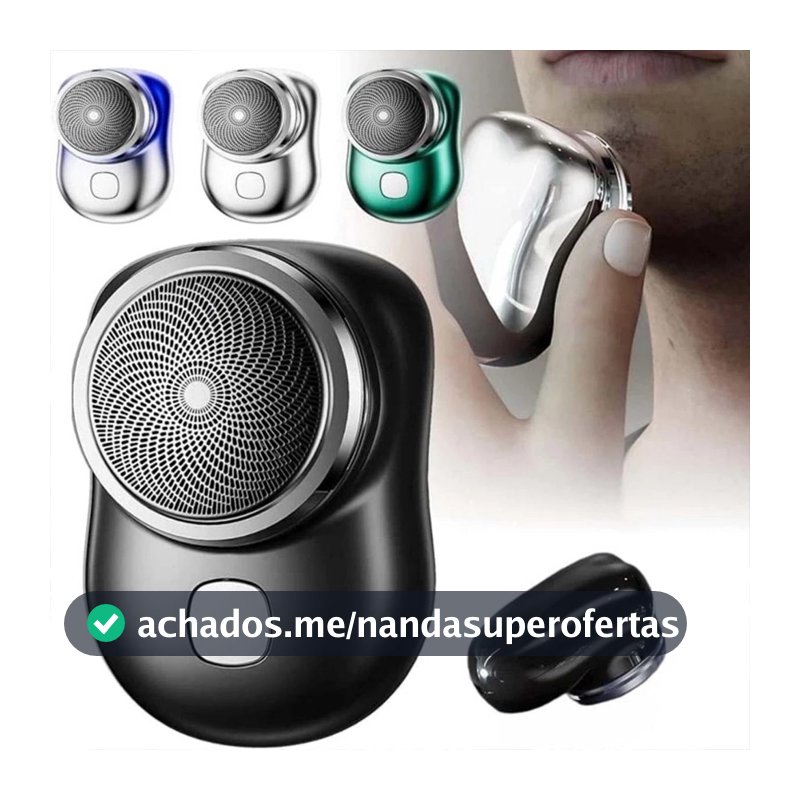Mini Barbeador Elétrico Portátil À Prova D'água De Dupla Finalidade Tipo c De Carga Rápida Aparador De Barba De Bolso