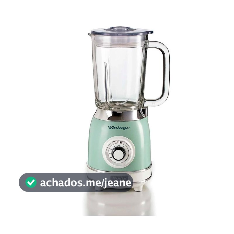 Liquidificador Ariete Vintage com 4 Velocidades e Jarra de 1,5 Litros Verde - 0583