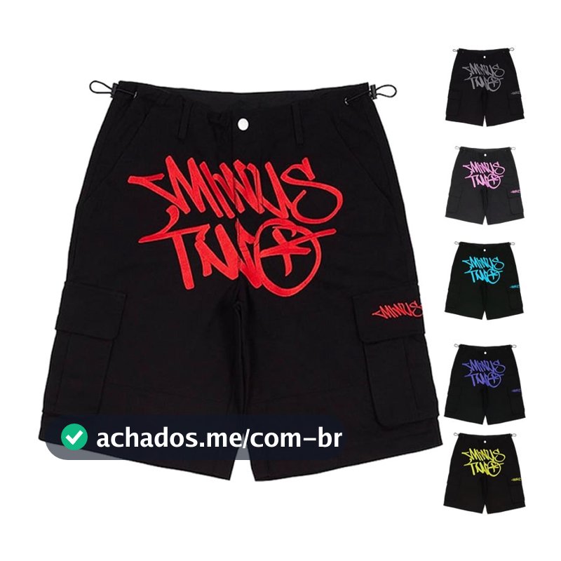 Short Moleton y2k varias cores envio rapido