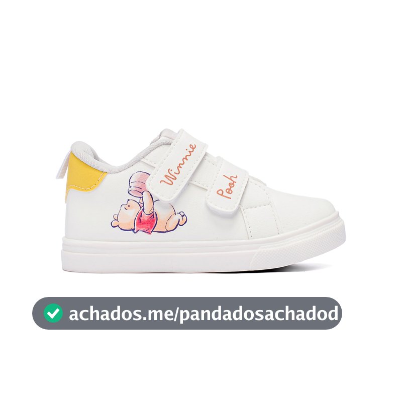 Tenis Infantil Bebe Meninas Ursinho Pooh Casual Disney Original