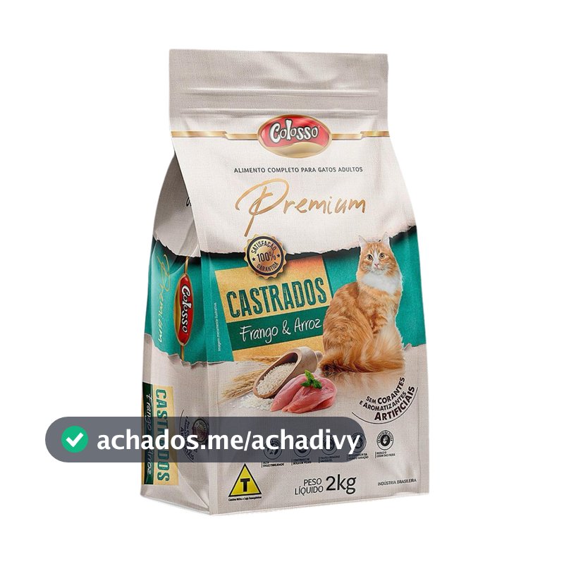 Ração Colosso Premium Gato Castrado 2 Kg Frango