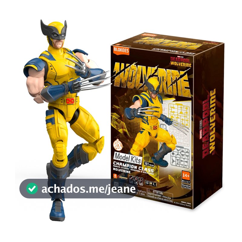 Boneco Blokees Marvel Wolverine Infinity Saga Champion