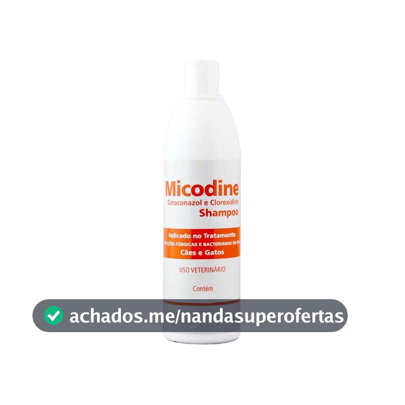 Micodine Syntec Shampoo para Cães e Gatos - 500 mL