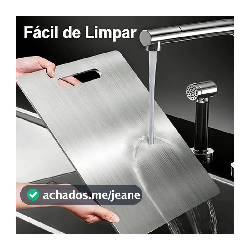 Tábua De Corte 304 Aço Inoxidável Antibacteriana À Prova De Mofo 46 cm Tábua De cozinha