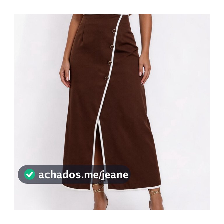 Saia Elegante De Cintura Alta Com Fenda, Elegante E Emagrecedora