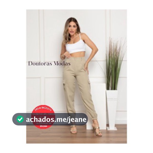 Doutoras Modas Calça Cargo Jogger 108