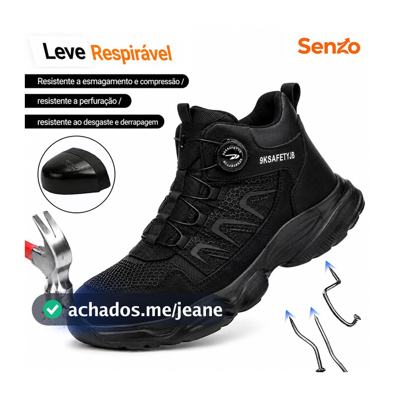 Botas de Trabalho e Botas de Proteção com Biqueira de Aço, Antiderrapantes, Sapatos de Trabalho para Fábrica, Fazenda