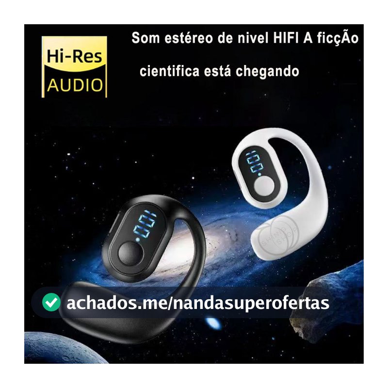 Fone De Ouvido Bluetooth Sem Fio 5.3 Fones Com Um Único Esportivos Comerciais fones de ouvido sem fio bluetooth touch