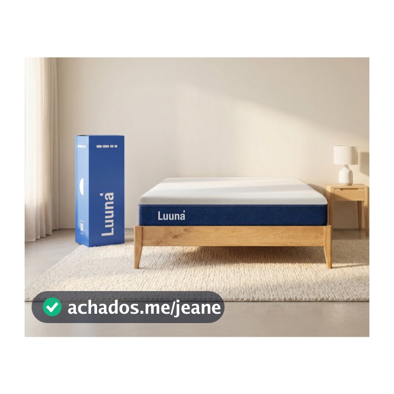 Colchão Luuna Blue, Espuma 20 cm com Bloqueio de Movimento, 10 Anos de Garantia