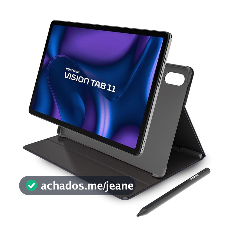 Tablet Positivo Vision TAB 11 com Capa e Caneta 4GB RAM 128GB 4G Tela 11” Full HD Octa-Core - Preto