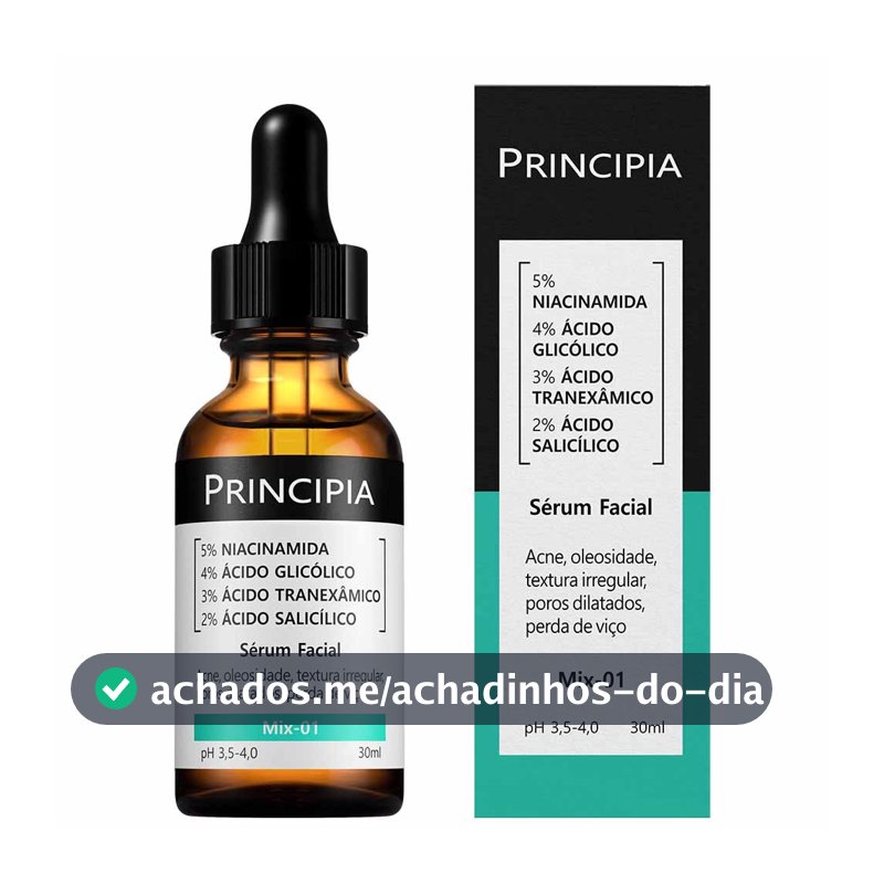 Sérum Principia Mix-01 (Niacinamida + Glicólico + Ácido Tranexâmico + Ácido Salicílico)