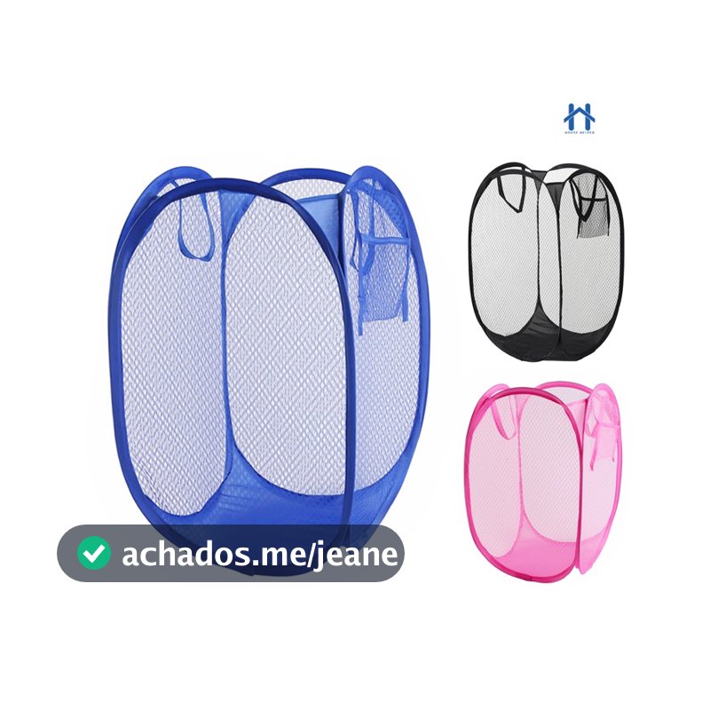Cesto Organizador de Roupa ou Brinquedos Dobrável Armazenador 30x30x50  HH UTILIDADES DE CASA