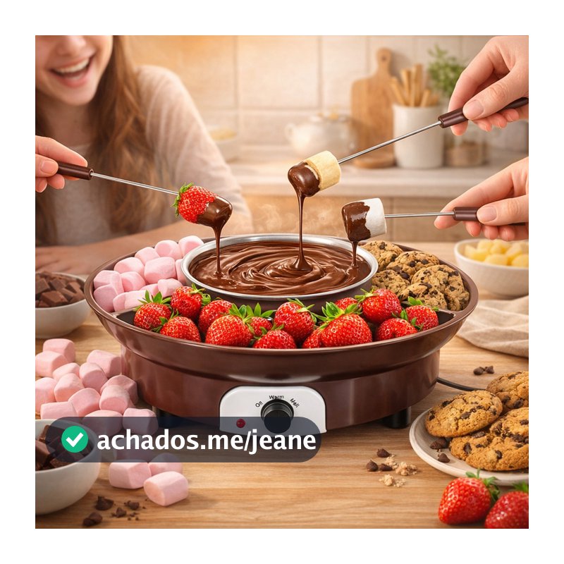 Conjunto De Fondue De Fusão , Máquina Aquecedora De Fonte Chocolate Fofa Para Queijo , Manteiga , Doces