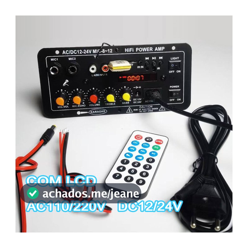 110/220V 12/24V Digital Bluetooth Placa Estéreo Subwoofer Amplificadores Para Som Automotivo E Caixas De Som Domésticas