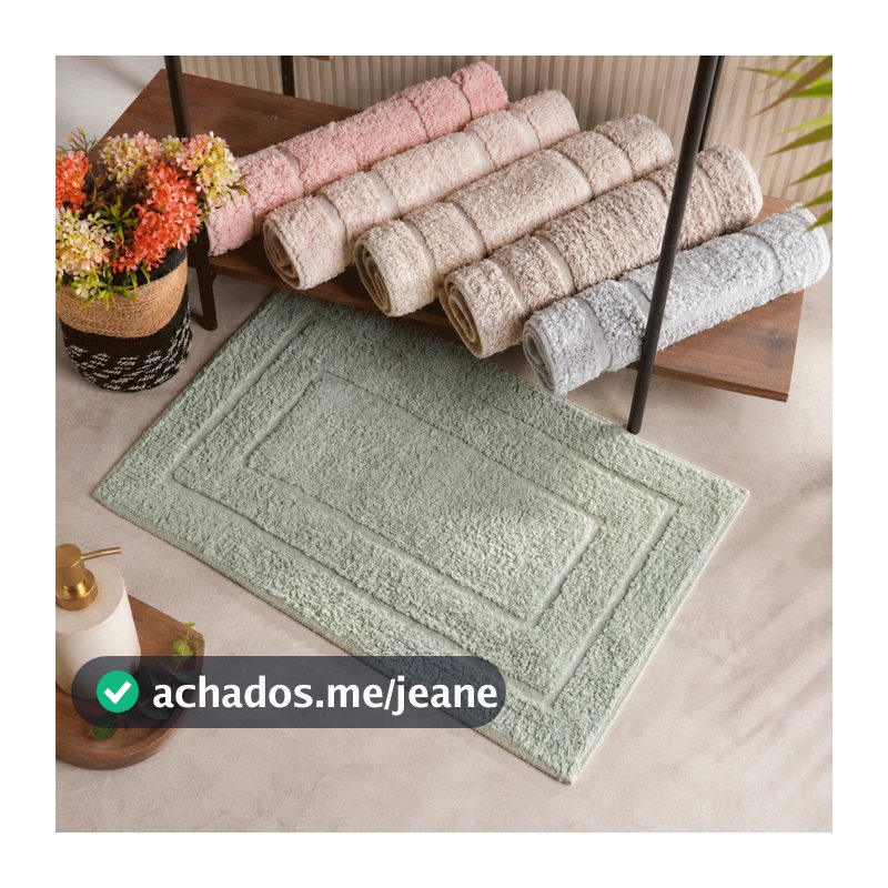 Tapete Para Banheiro 100% Algodão 40x60cm Tessi