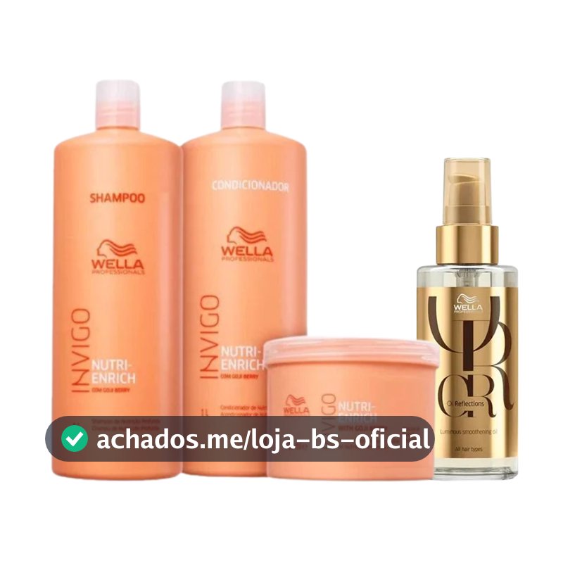 Kit Wella Professionals Invigo Nutri-Enrich Salon Care (4 Produtos)