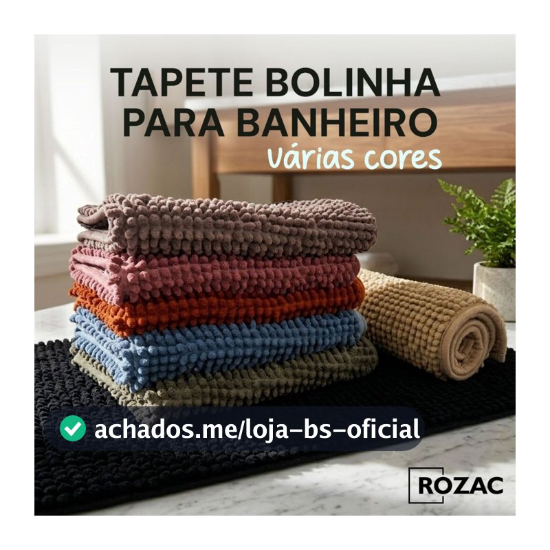 Tapete de Banheiro Microfibra Bolinha  Antiderrapante Macarrão Saida Box Lavavel a Maquina