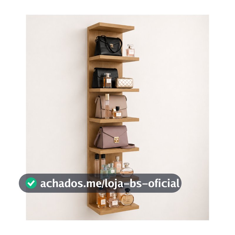 Torre De Prateleira Estante 170X40 Cm Para Quarto decoração Estante Multiuso Perfumes-09