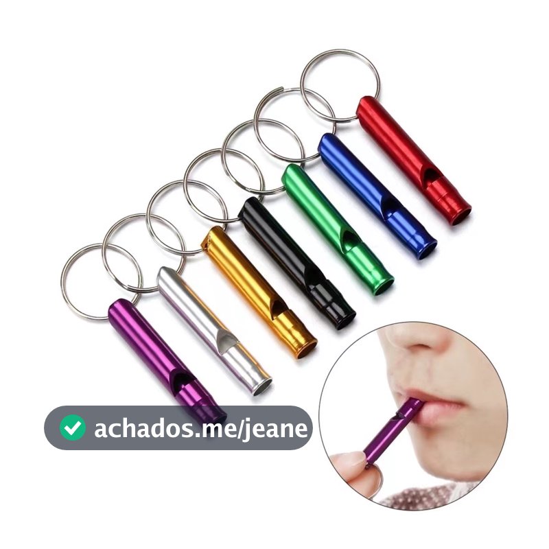 5 PCSApito De Sobrevivência De Emergência Ao Ar Livre/Multifuncional Tamanho Pequeno Liga De Alumínio EDC Para/Chaveiro Apito Sobrevivência de emergência apito chaveiro alumínio acampamento caminhadas mini tamanho apitos cheerleading ferramenta de emergên