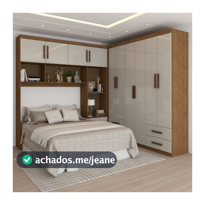 Guarda-Roupa Casal Modulado Paradise 10 Portas 6 Gavetas