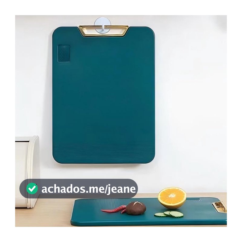 Tábua de Corte Retangular Antibacteriana À Prova De Mofo Com Alça Anti-rachaduras Cozinha CONP-366