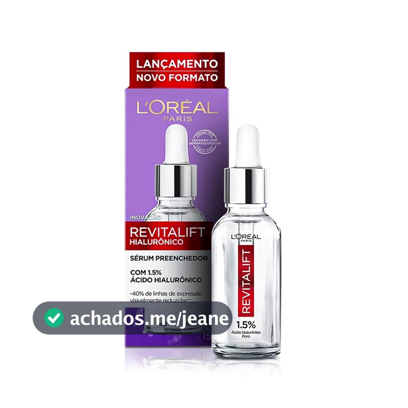 Sérum Preenchedor Loréal Paris Revitalift Hialurônico