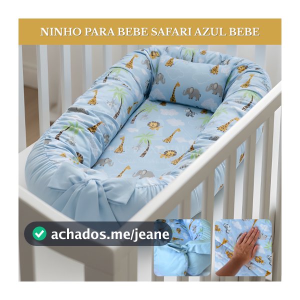 Ninho Redutor de Berço Bebê Menino Menina Recem Nascido Varias Estampas Super Macio