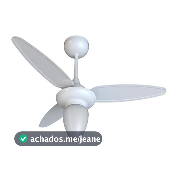 Ventisol Ventilador de teto wind br 3p inj branco c/r inverter bivolt