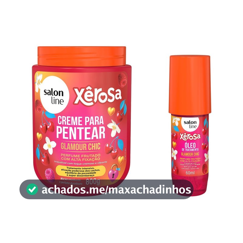 Kit Creme para Pentear + Óleo de Tratamento Xêrosa Glamour Chic