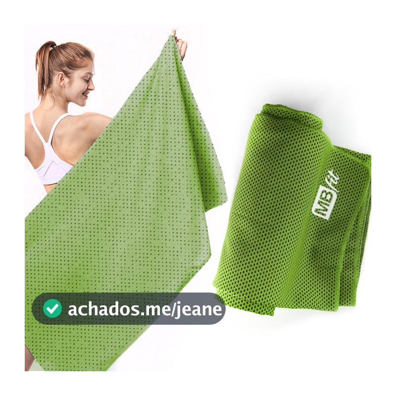 Toalha Microfibra Refrescante Secagem Rápida Gelada Fit Esporte Academia Alta Absorção Grande