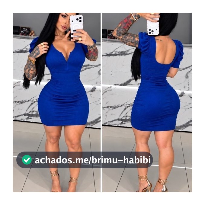 Vestido Feminino com Aro em V com Manga Casual Elegante Decote Colado Muita Lycra Princesa