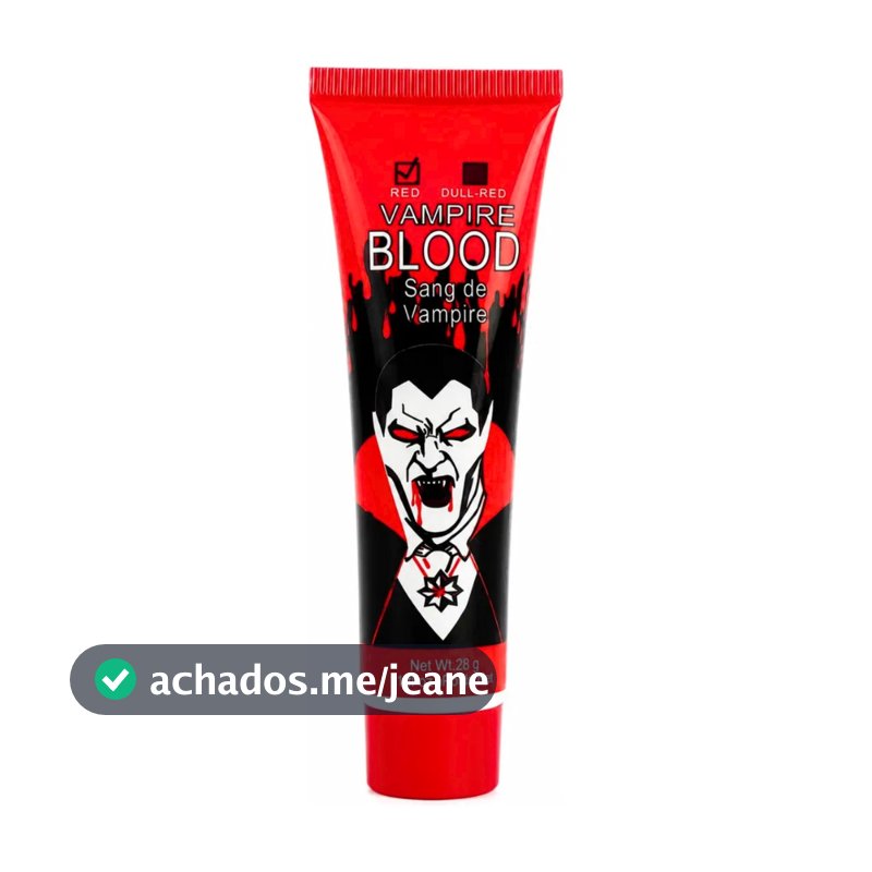 Sangue Falso Vampire Blood Maquiagem Halloween Tubo 28g Festa Fantasia