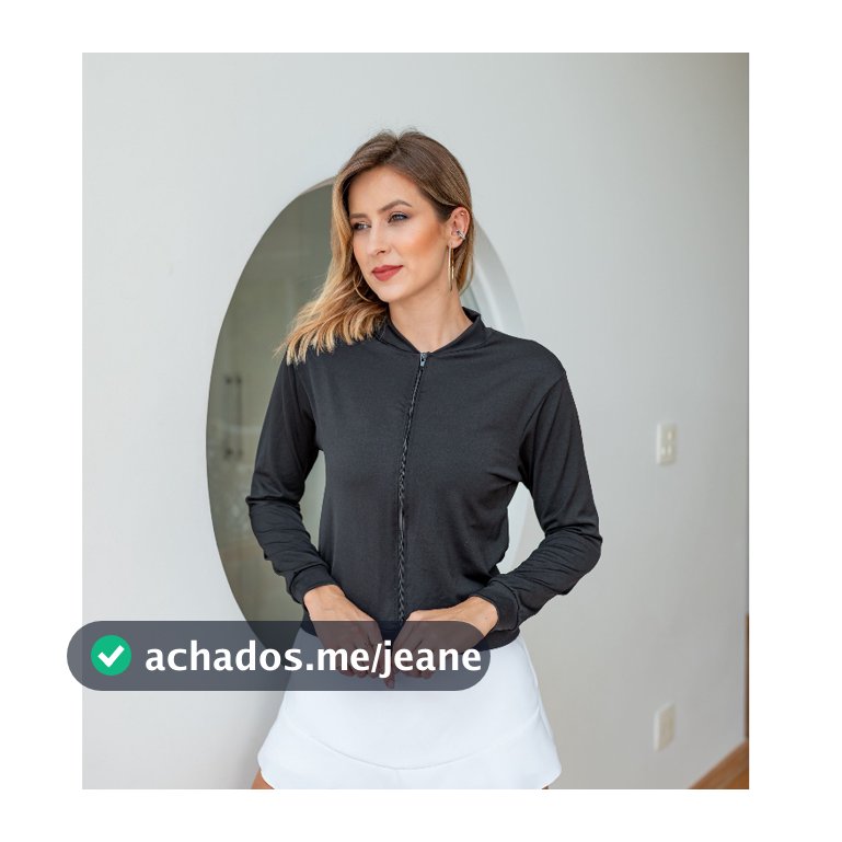 Jaqueta Feminina Lisa com Zíper Academia: Jaqueta Básica Dia a Dia - Várias Cores