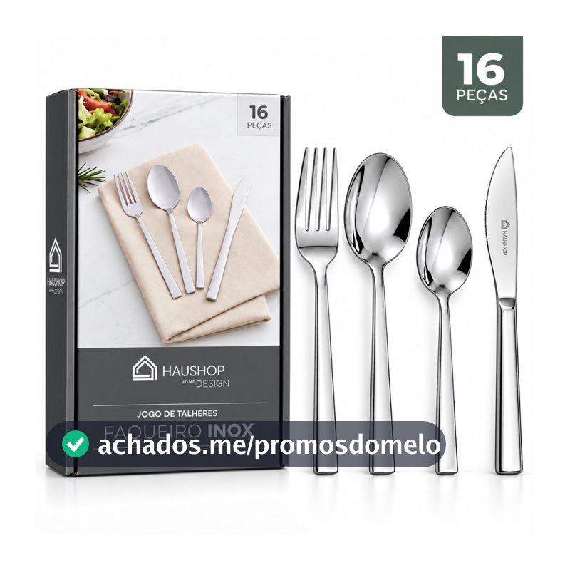 Jogo De Talheres Faqueiro Inox Home Design Haushop 16 Peças Faqueiro Completo Qualidade Premium