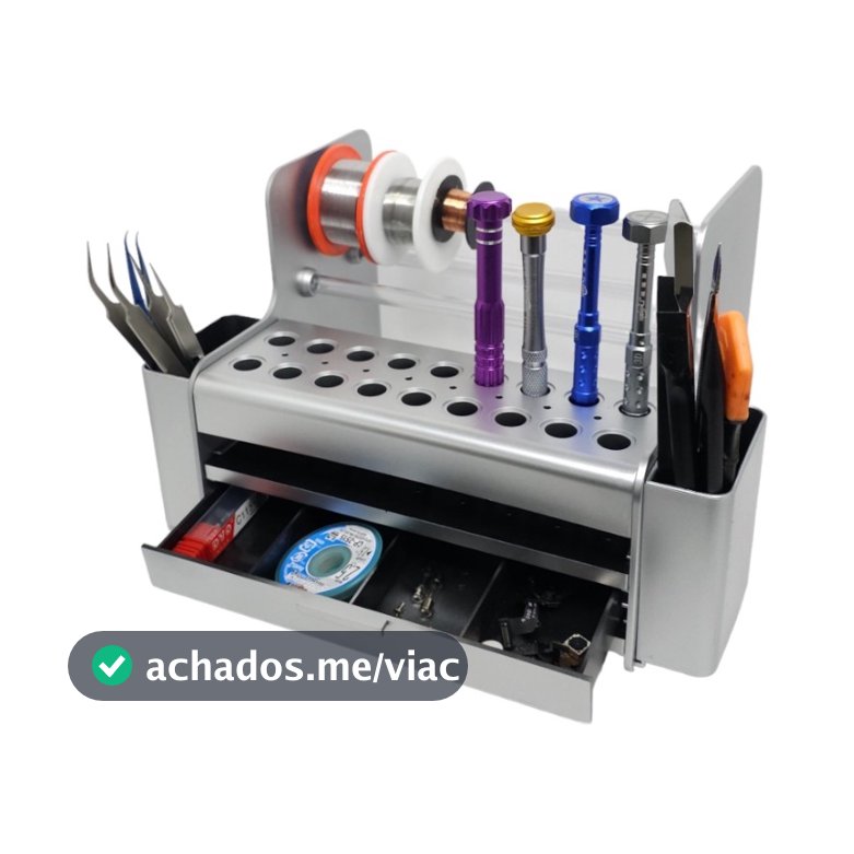 Organizador De Ferramentas Bancada Assistências De Celulares
