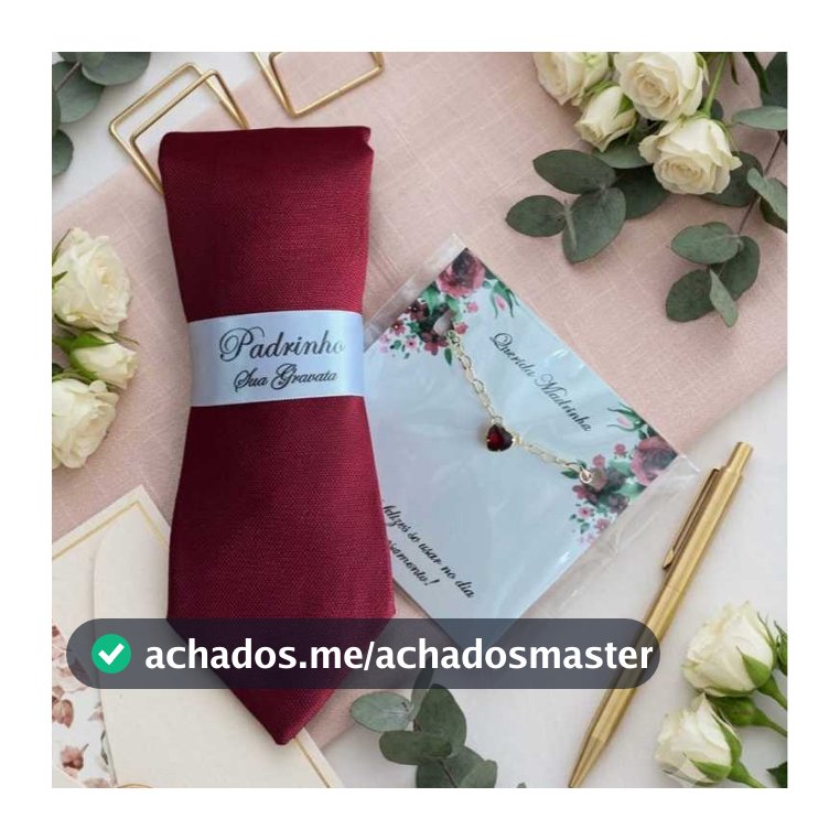 3 a 10 Kits Padrinho Gravata semi slim  e Pulseira madrinha folheada na Tag cores variadas