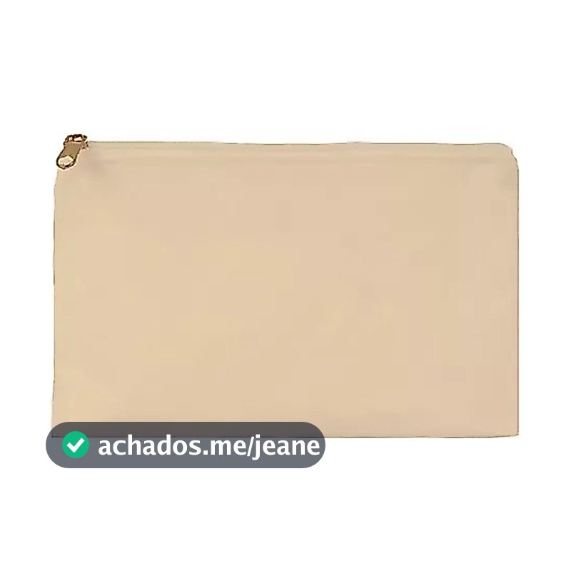 5 Nécessaire 20x15cm Algodão Cru