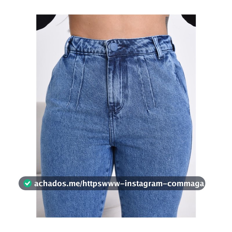 Calça Feminina Jeans MOM Premium Cintura Alta 100% Algodão LISA