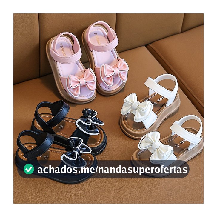Sandálias Infantis Elegantes Princesa Princesa de Laço de Menina Sapatos Luz Suave