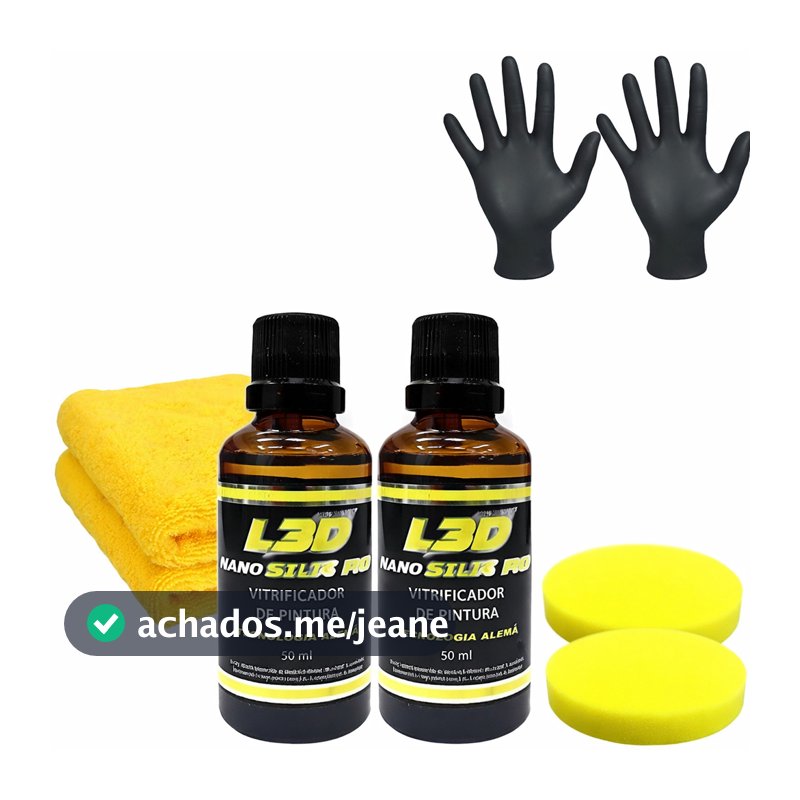 Kit com 2 Vitrificadores de Pintura Nano Silic Pro – Repelente à Água e Sujeira, Brilho Intenso