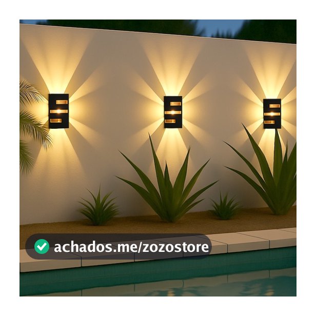 Kit Com Iluminarias Arandela Decorativa Interno Externo Spot Parede a Prova D água A+
