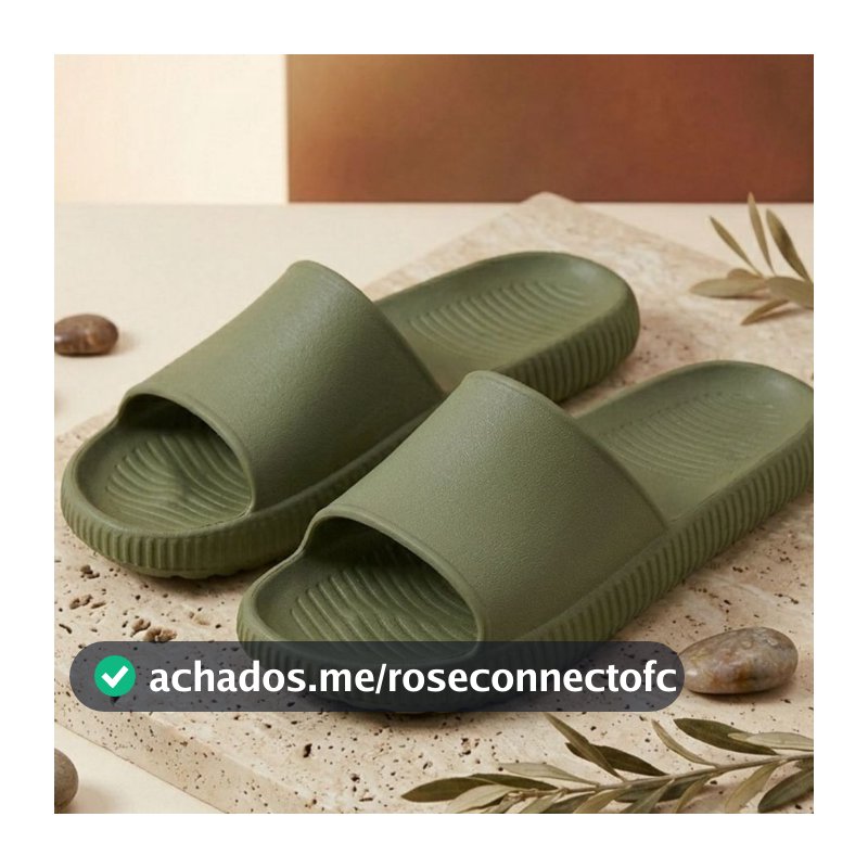 Chinelo Slide Nuvem Masculino PVC Macio Conforto Premium