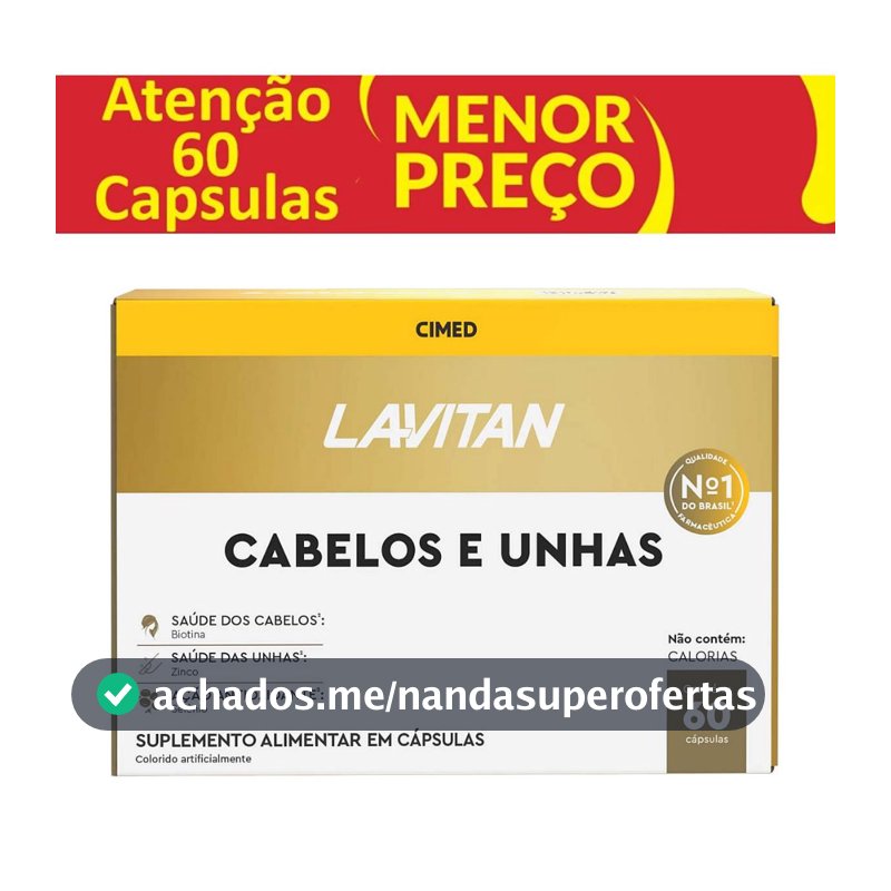 Lavitan Cabelos e Unhas 60 Cápsulas