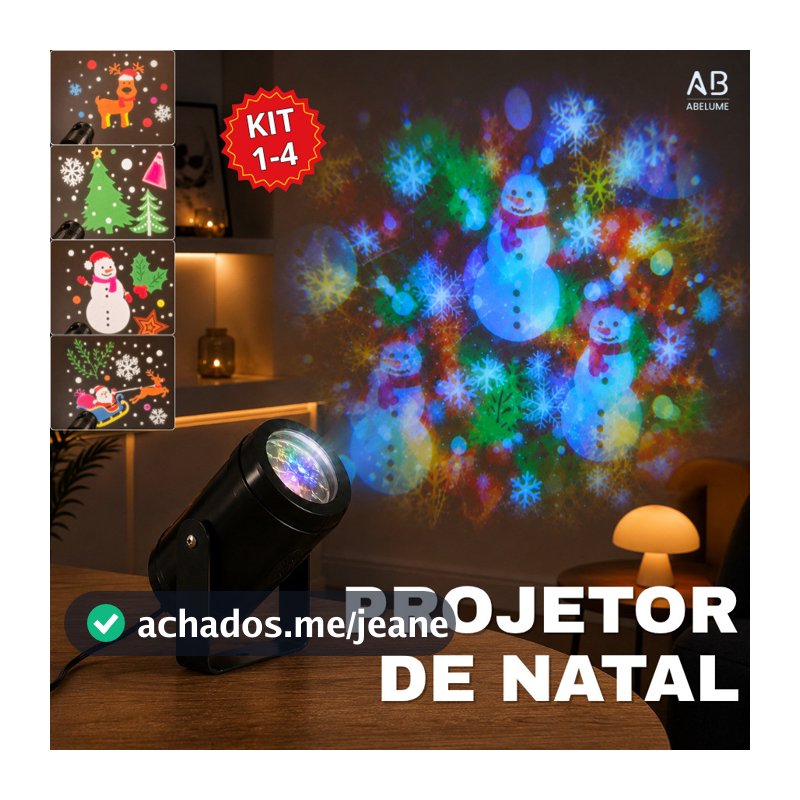 Projetor LED Natalino Decorativo Laser Jardim Luz Exterior Casa Desenhos Animados Decoração Especial