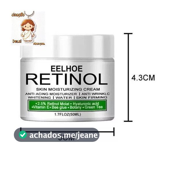 Creme Clareador com Retinol EELHOE 50 ML para Axilas e Pescoço com Rugas