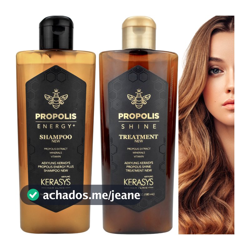 Kit Shampoo E Condicionador Própolis Energy Kerasys 180ml