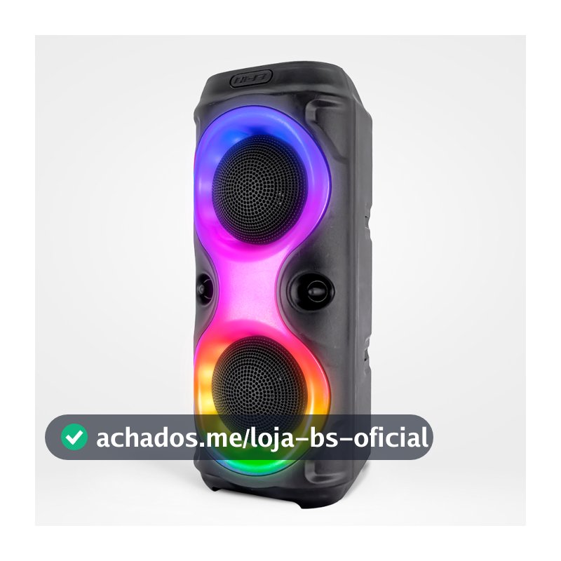 Caixa de som Bluetooth Portátil Com Led RGB Portátil FM USB TWS 30W Para Praia, Festa ou Viagem